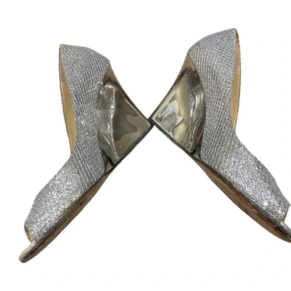 Authentic Jimmy Choo Wedge Metallic - Picture 5 of 5